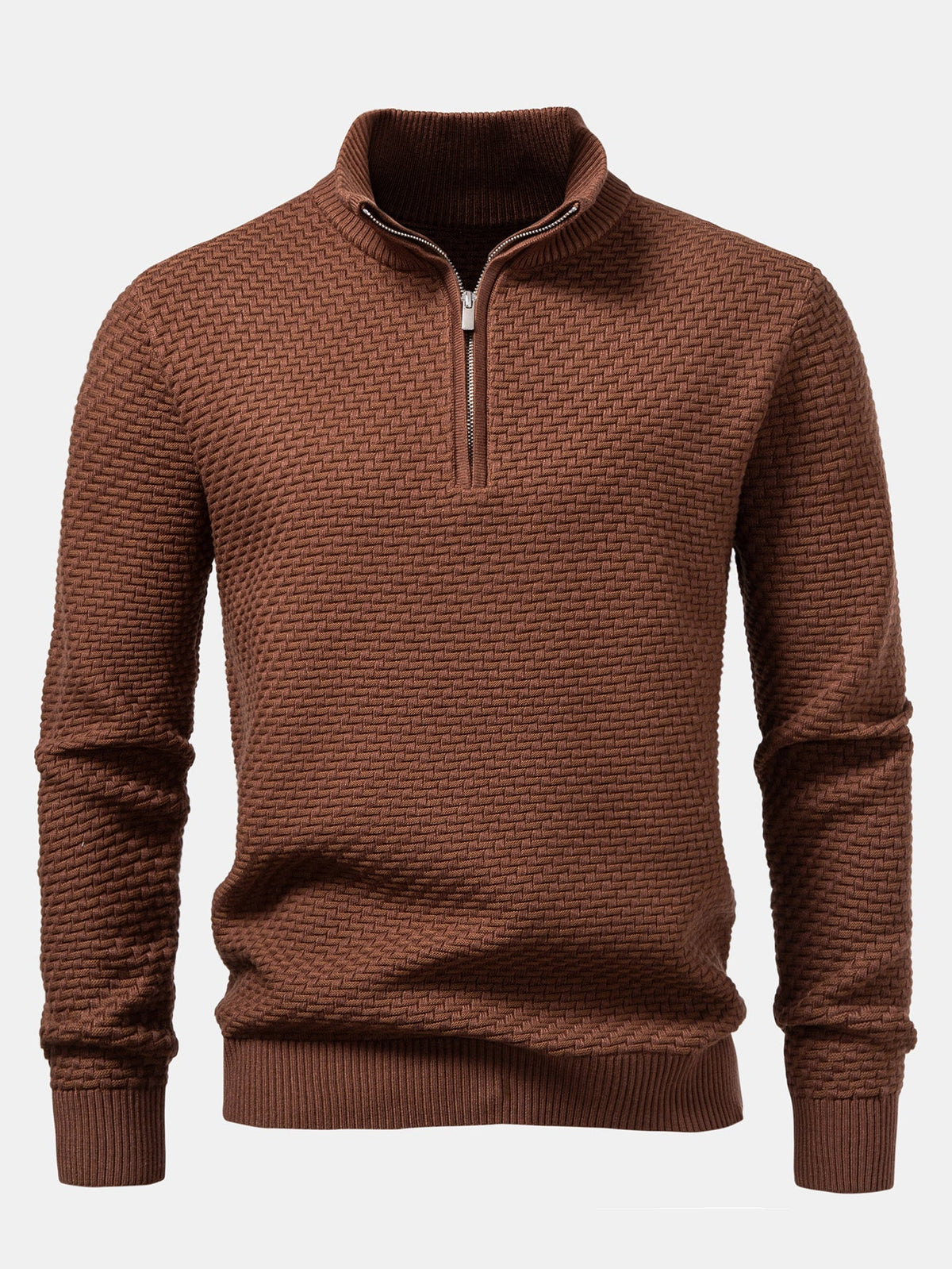 OLIVIA | Sweater with wave jacquard knit