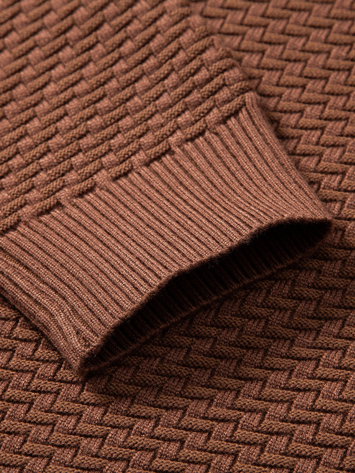 OLIVIA | Sweater with wave jacquard knit