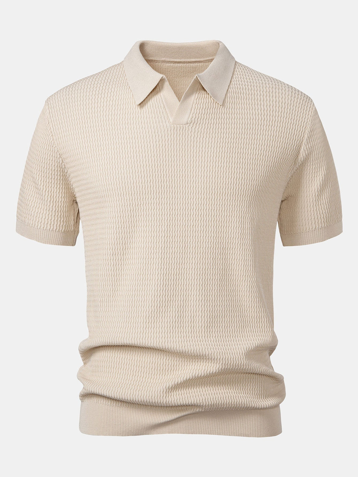 ALFIE | Set with V-neck polo and tapered trousers