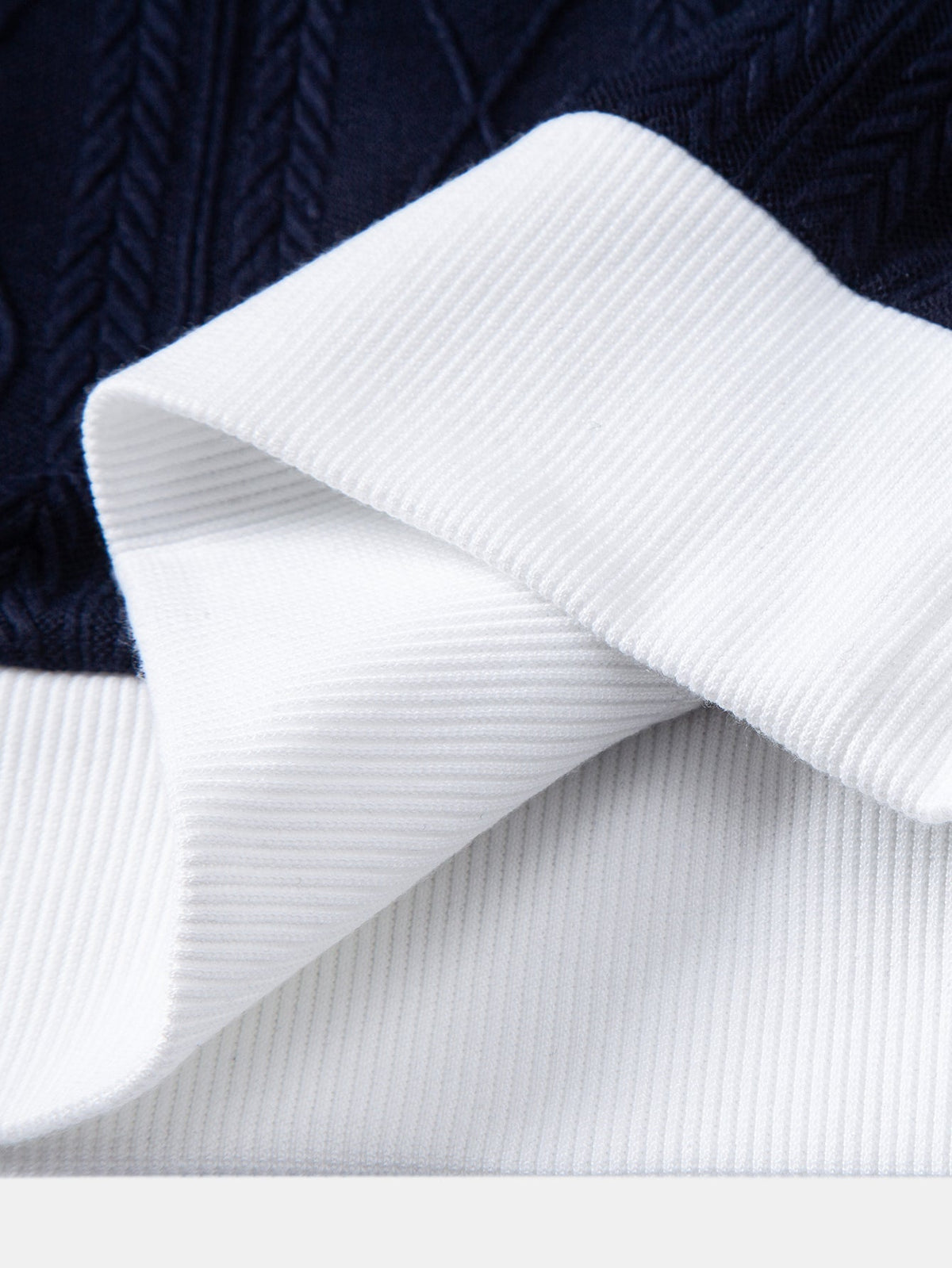 EDWARD | Set with geometric jacquard polo