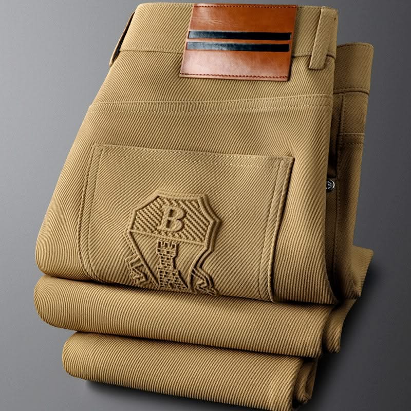 ARCHIE | Trousers with diagonal twill weave