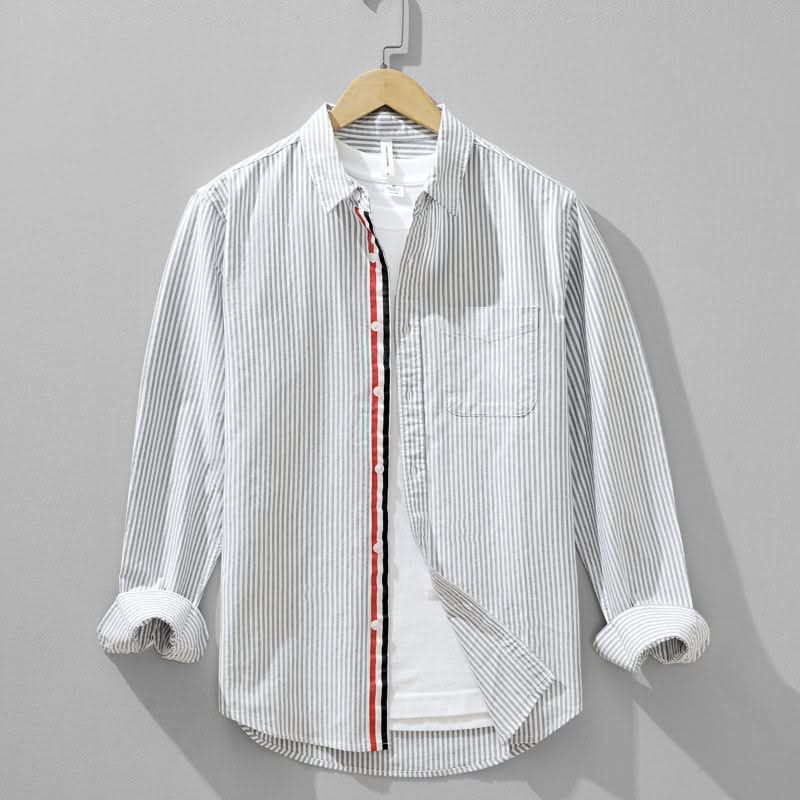 LEO | Striped shirt with point collar