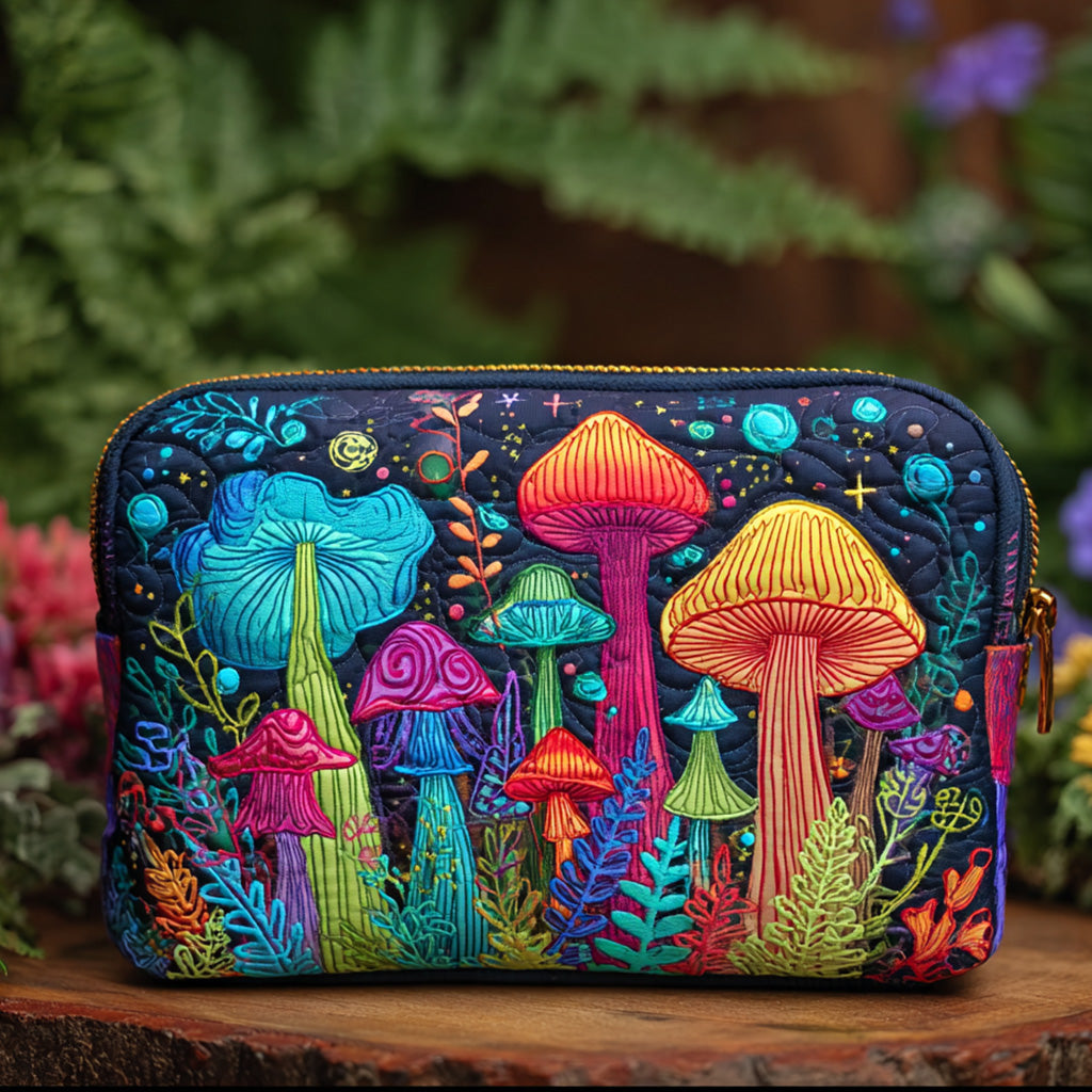 AVA | Cosmetic bag with quilted print