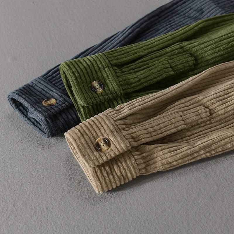 HAWTHORNE | Corduroy shirt with button-down front