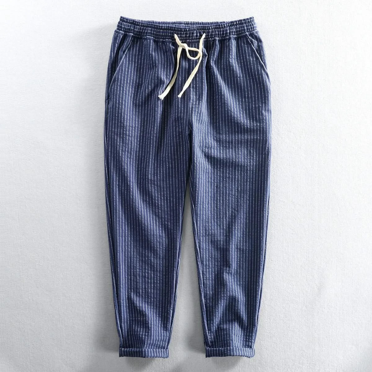 ROCCO | Striped trousers with drawstring waist
