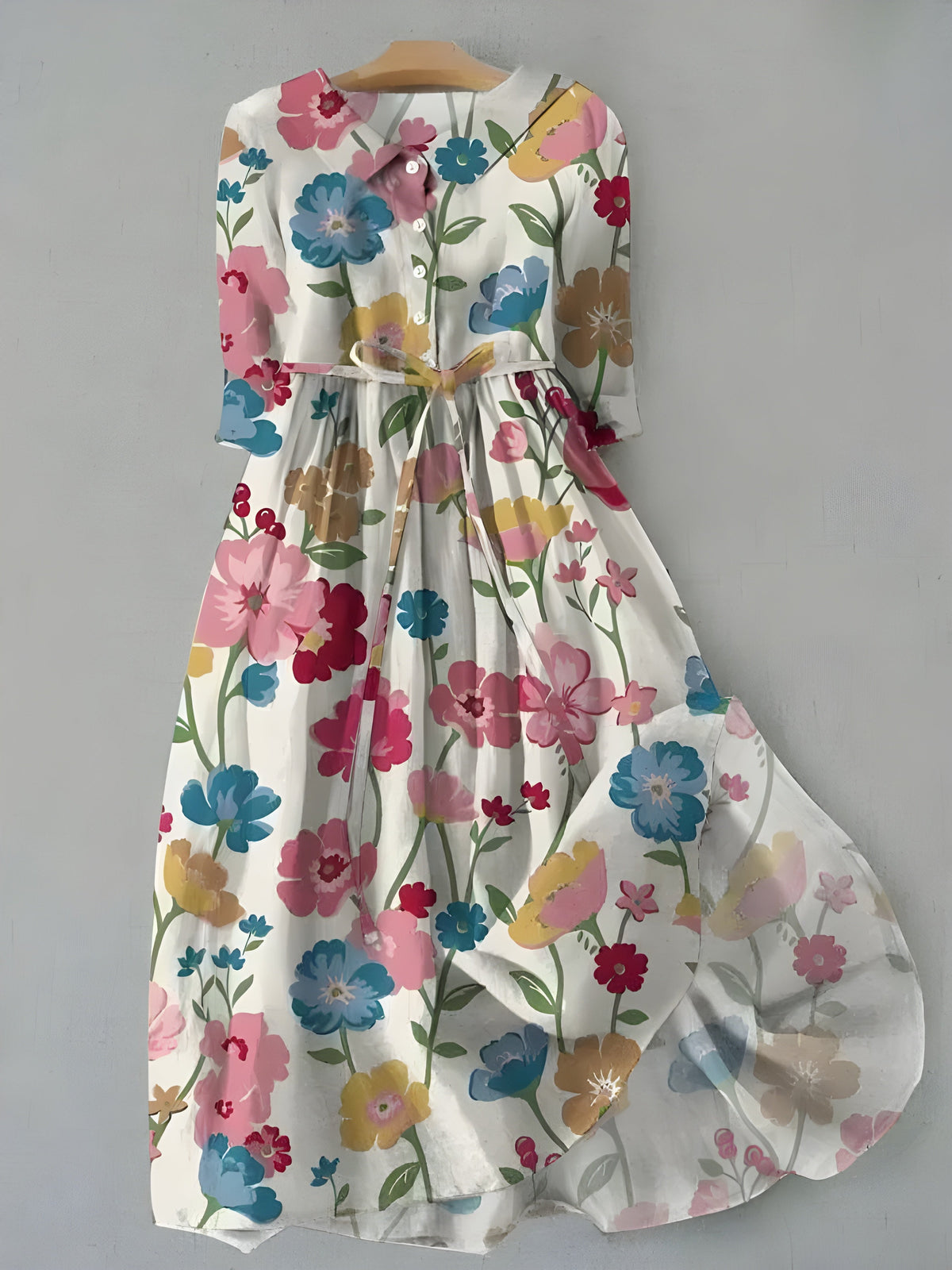 SIENNA | Midi dress with floral print