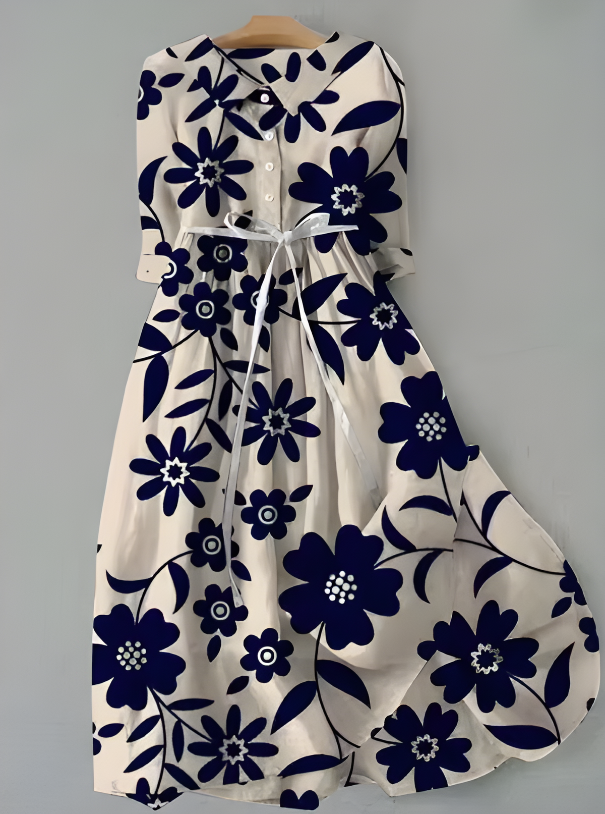 CORALIE | Midi dress with floral print