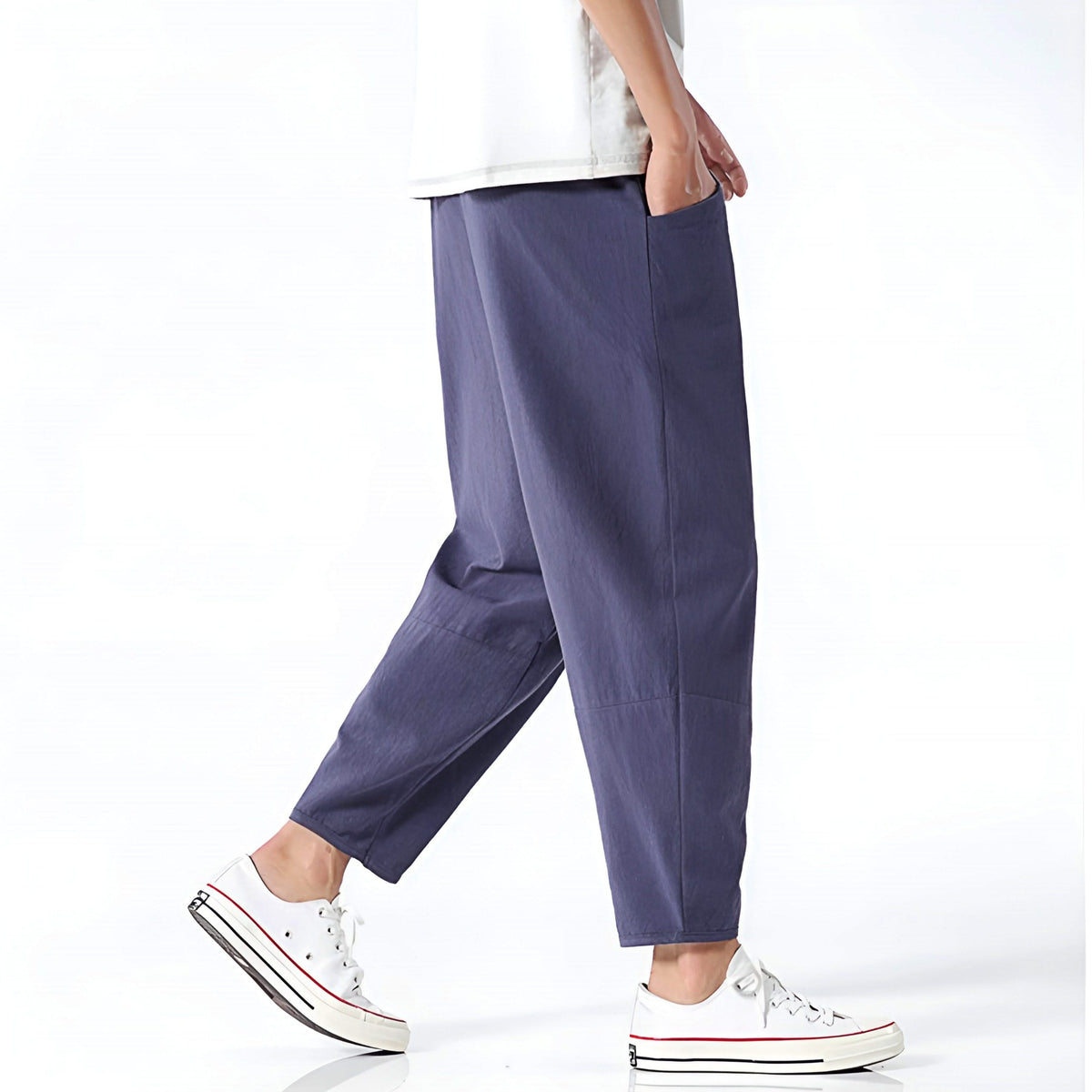 FLORENCE | Cropped trousers with drawstring waist