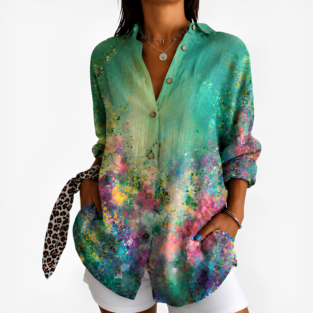 EVE | Blouse with watercolour print