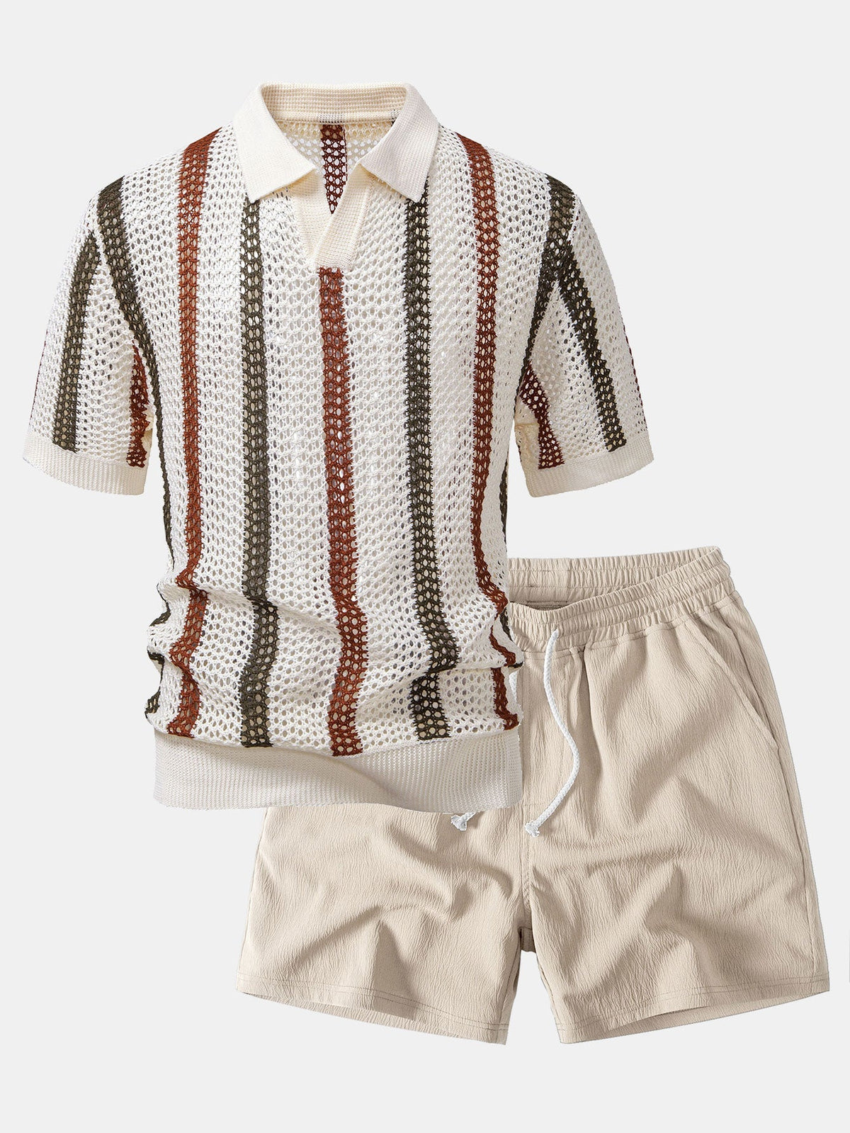 LILY | Set with crochet polo