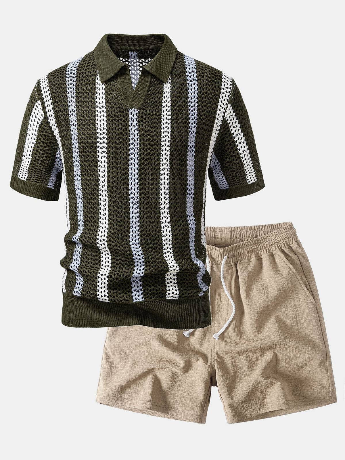 LILY | Set with crochet polo