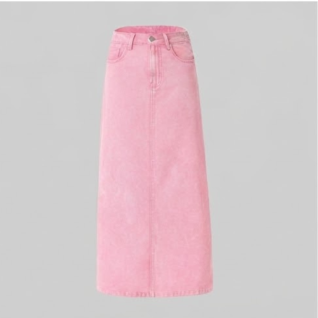 HARPER | Midi skirt with classic denim look