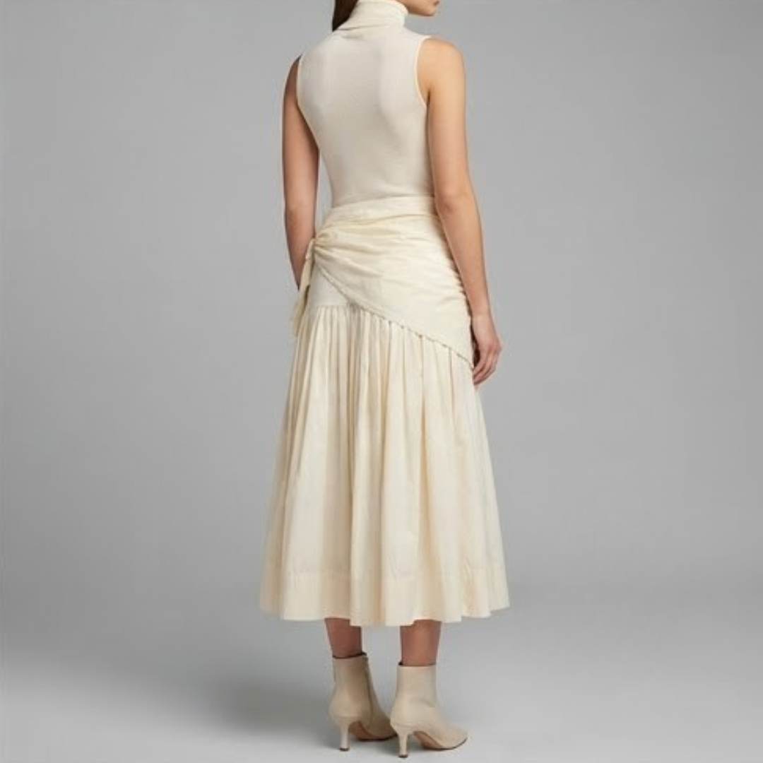 WILLOW | A-line skirt with lace detailing