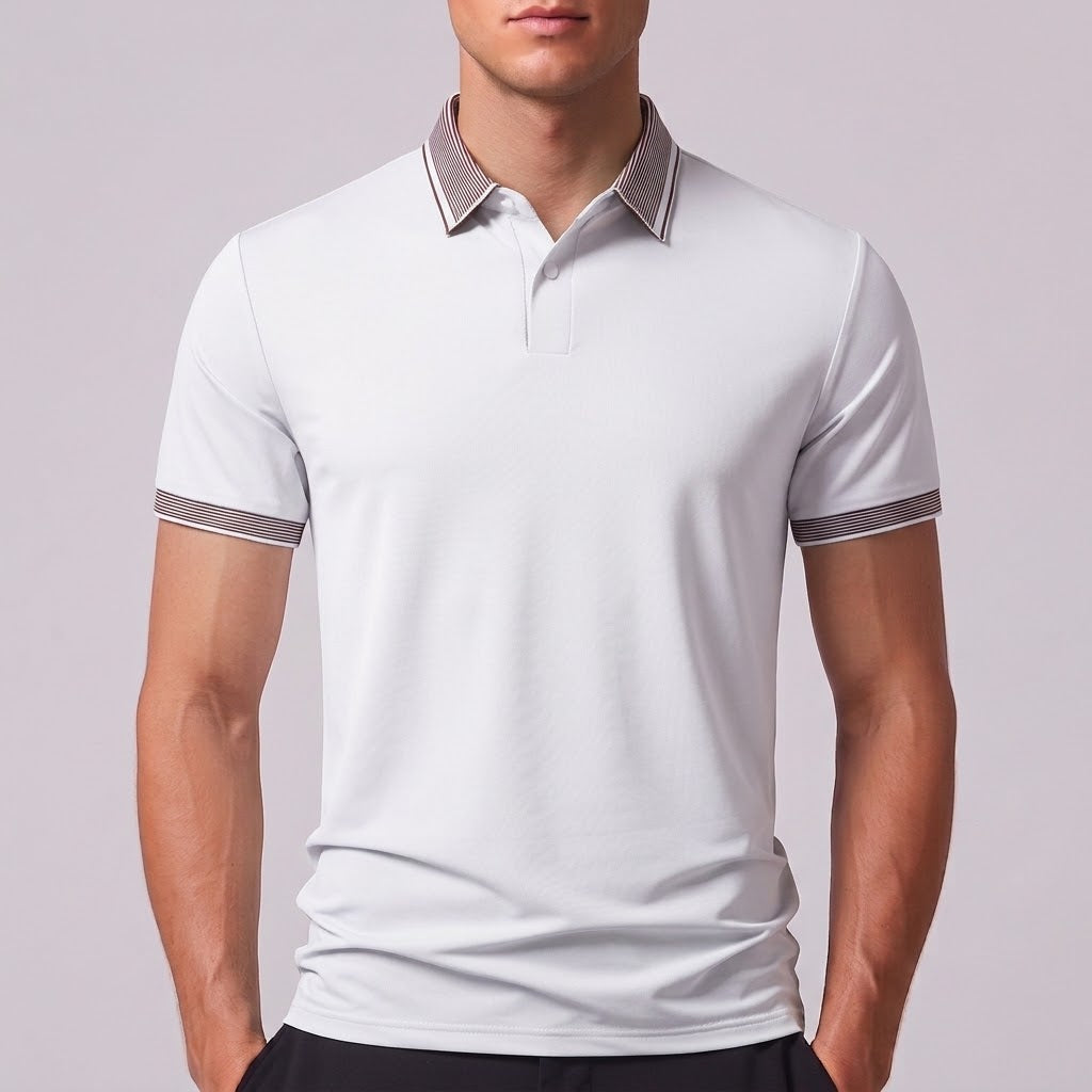 MORGAN | Polo shirt with contrast stripes