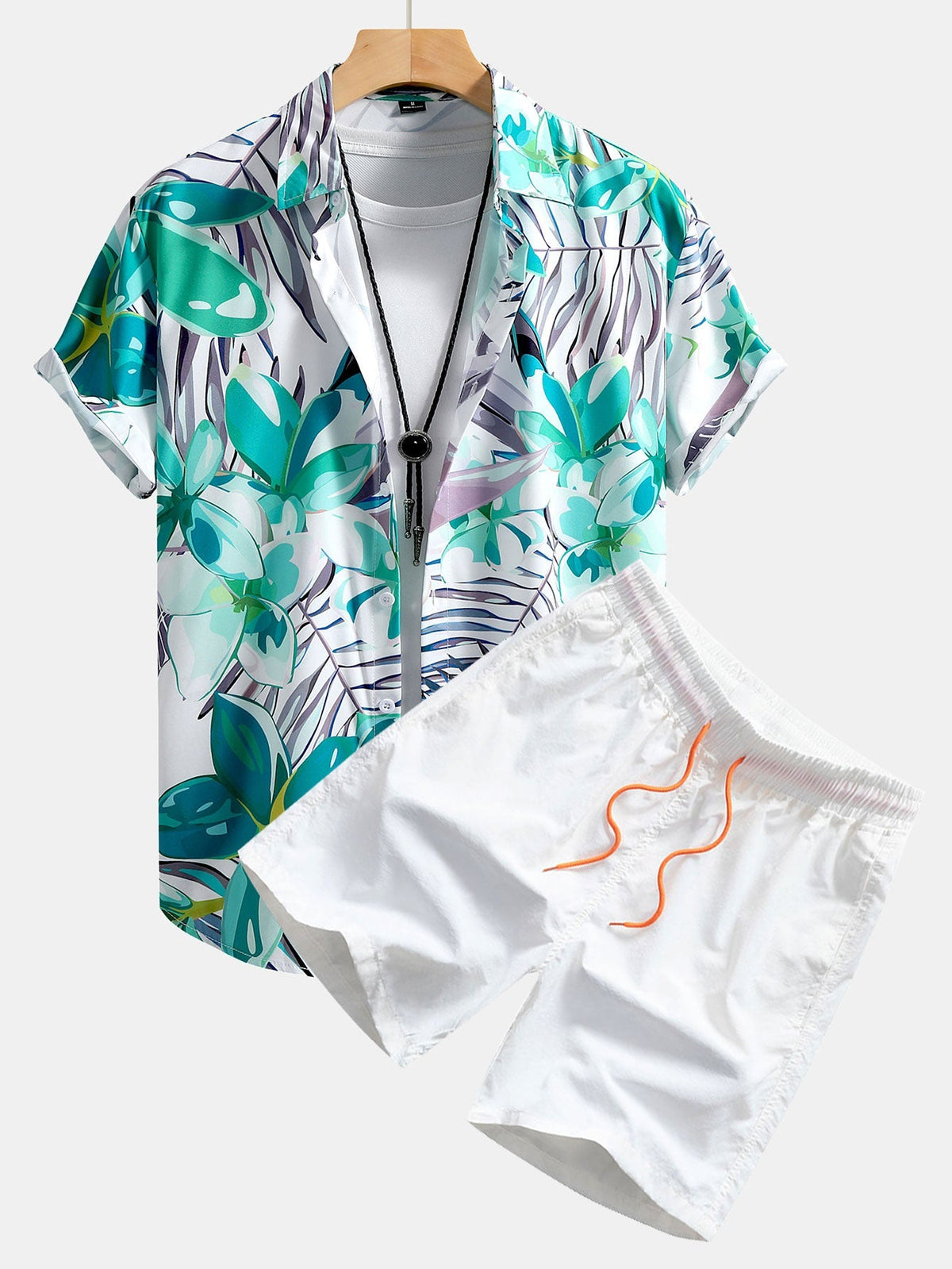 WILLOW | Set with botanical print shorts