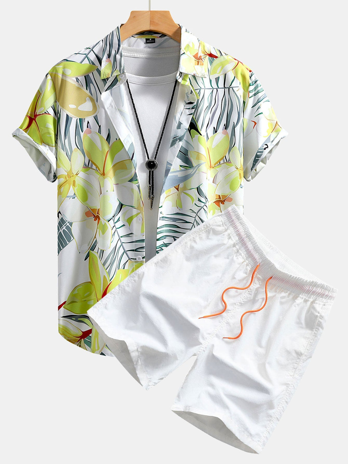 WILLOW | Set with botanical print shorts