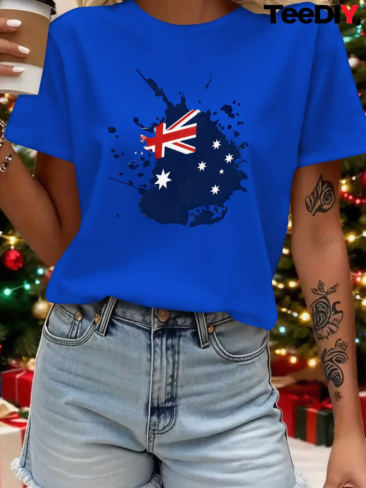 JACK | Graphic tee with flag splatter print
