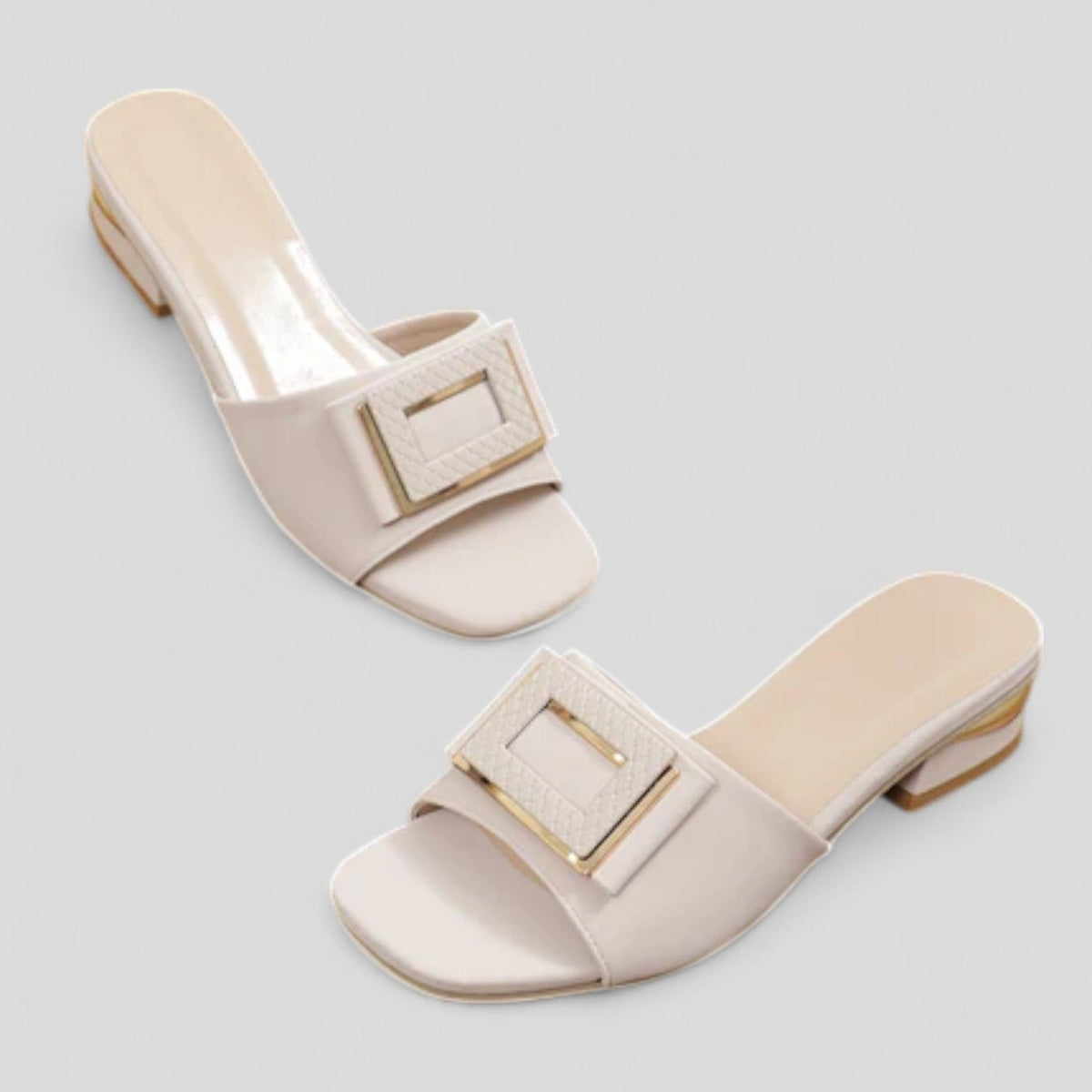 ELLA | Mules with square buckle