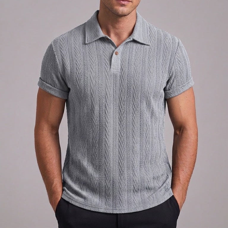 OLIVER | Polo shirt with random print