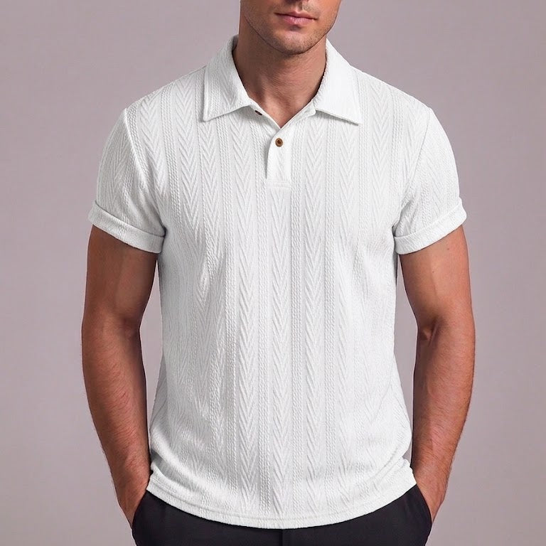 OLIVER | Polo shirt with random print