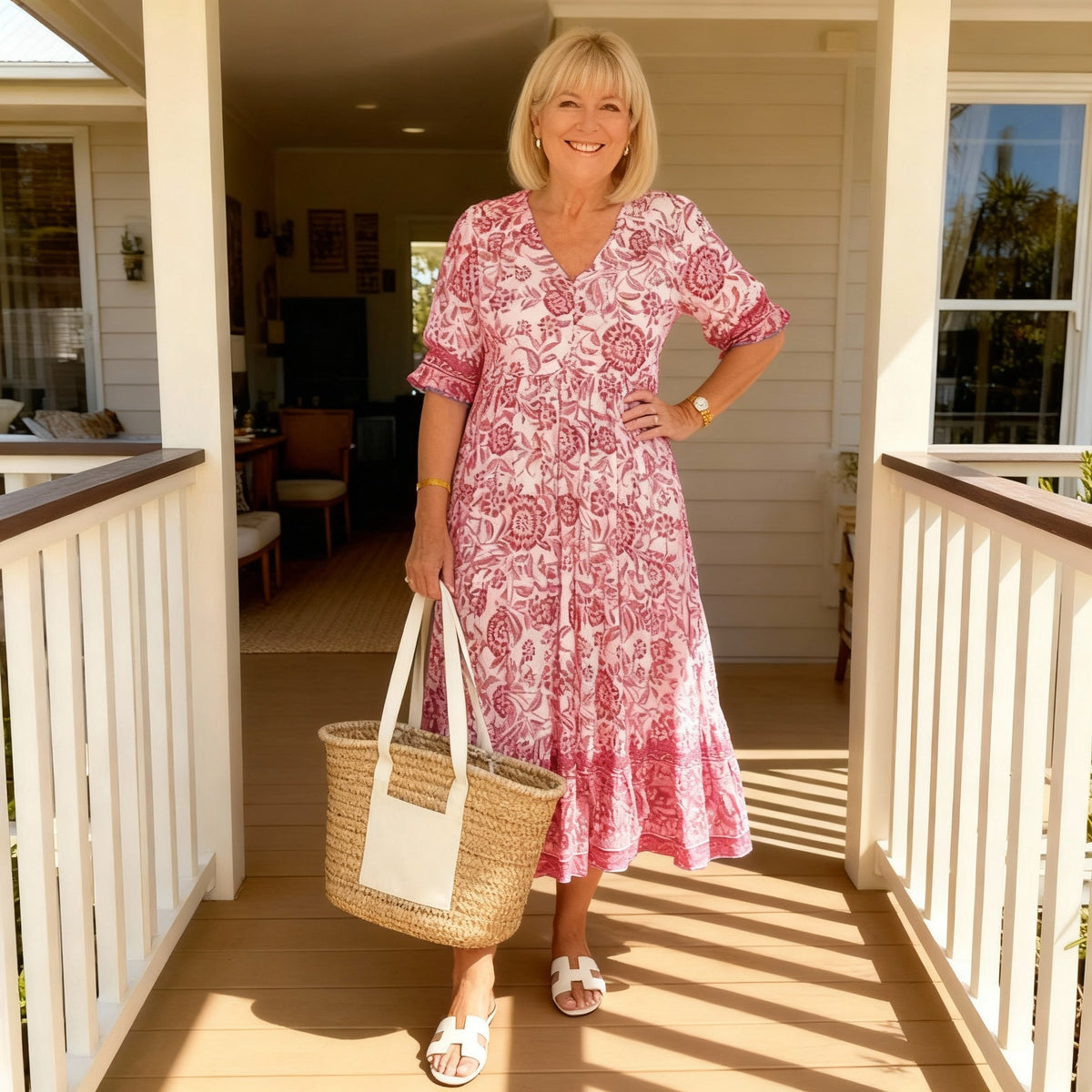 DANNA | Maxi dress with floral print