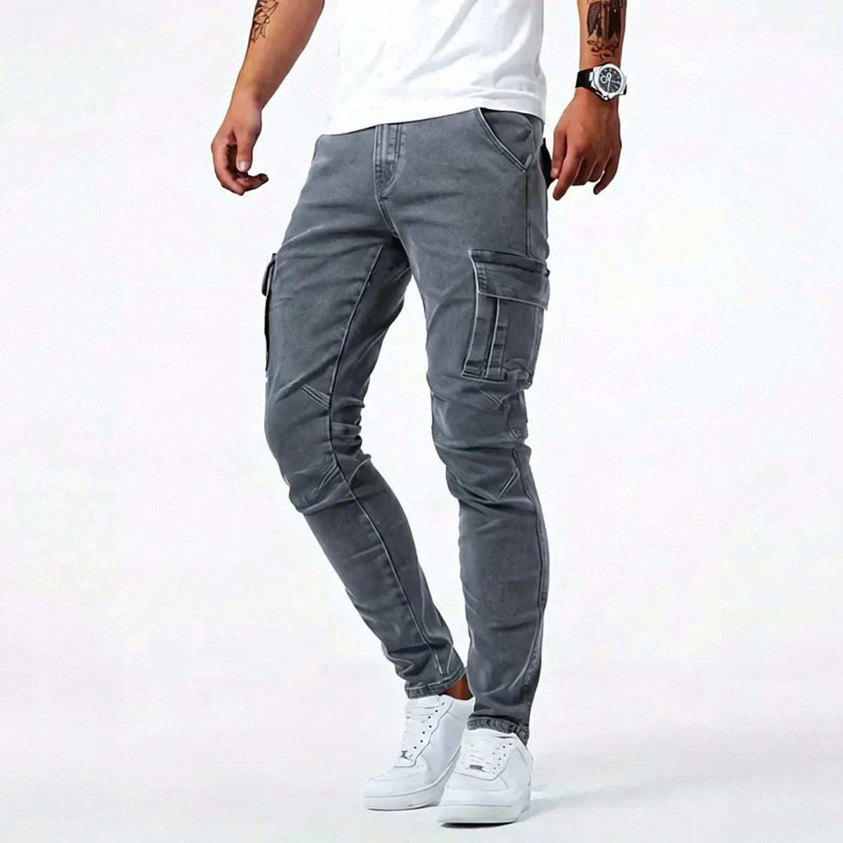 MACKENZIE | Cargo trousers with slim pockets
