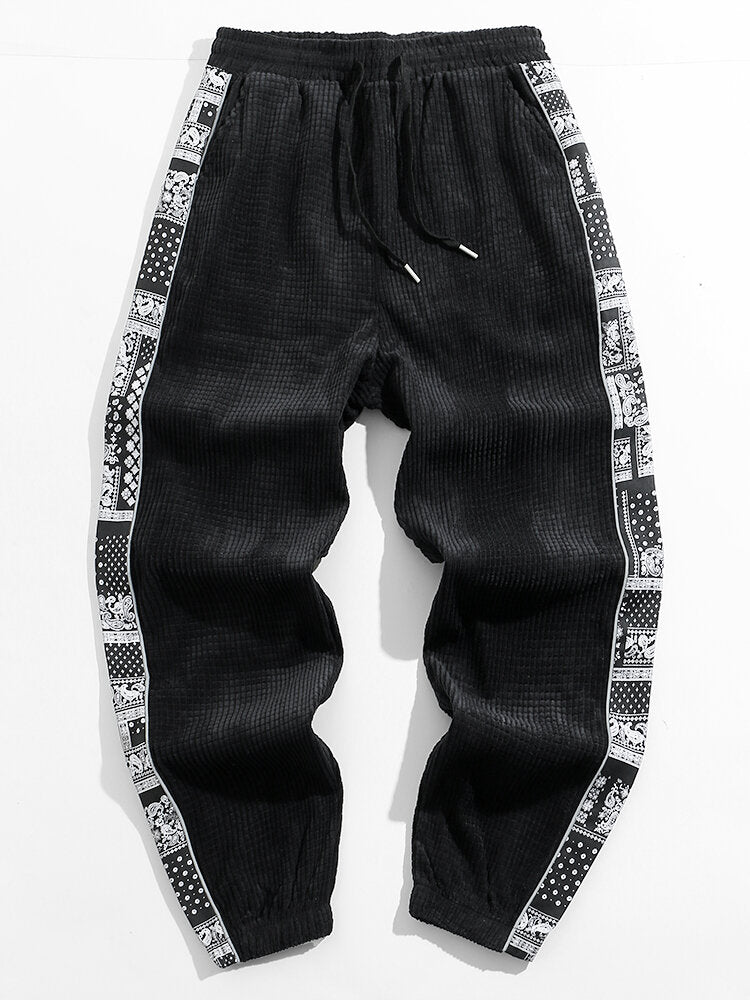 WILLIAM | Joggers with paisley side panel