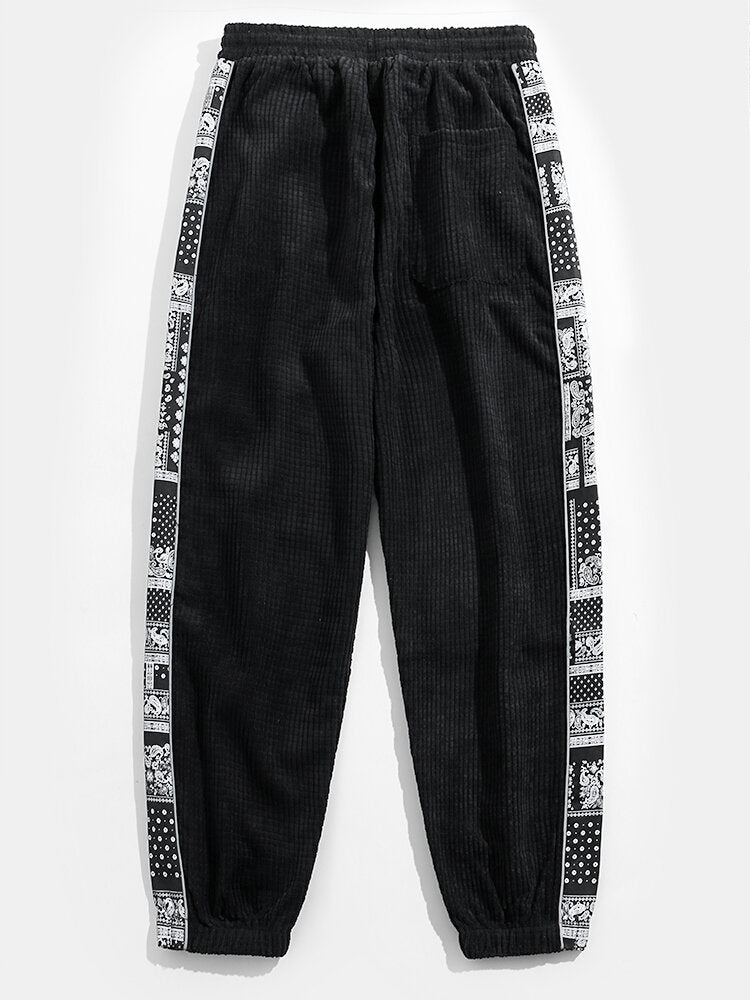 WILLIAM | Joggers with paisley side panel