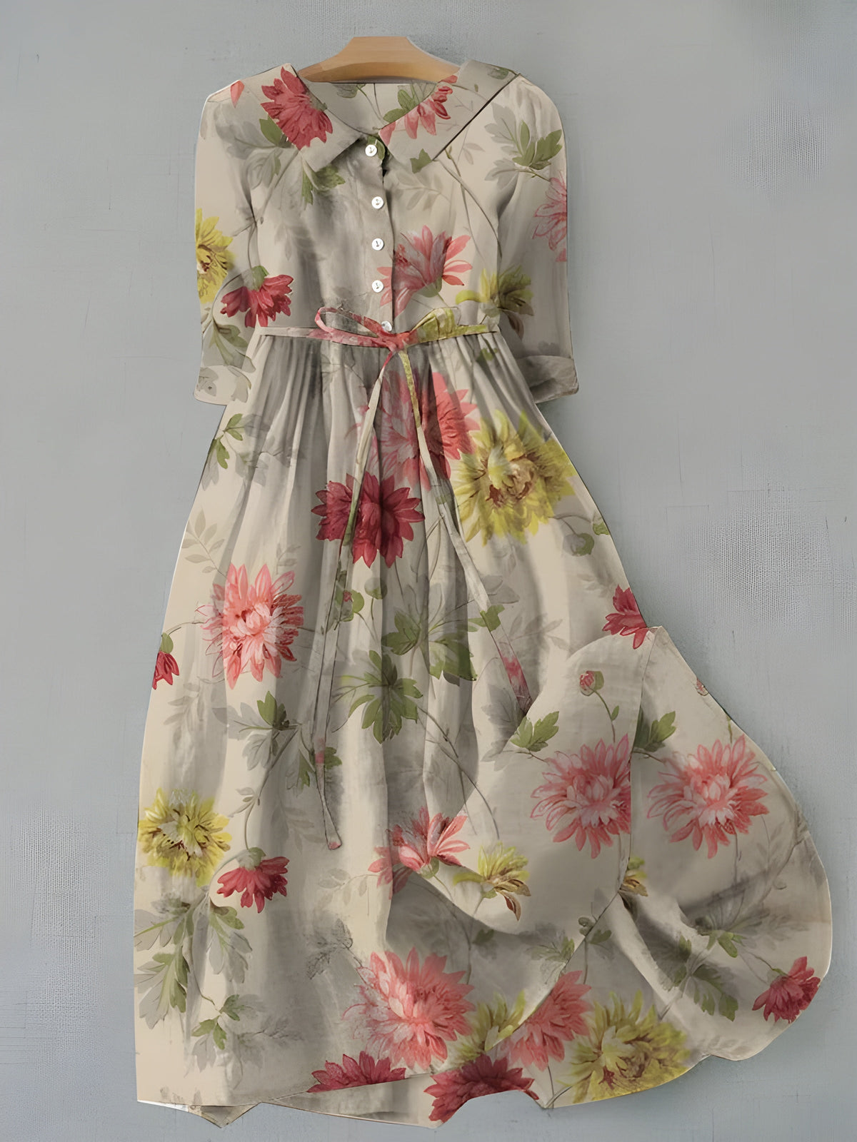 CELESTE | Midi dress with floral print