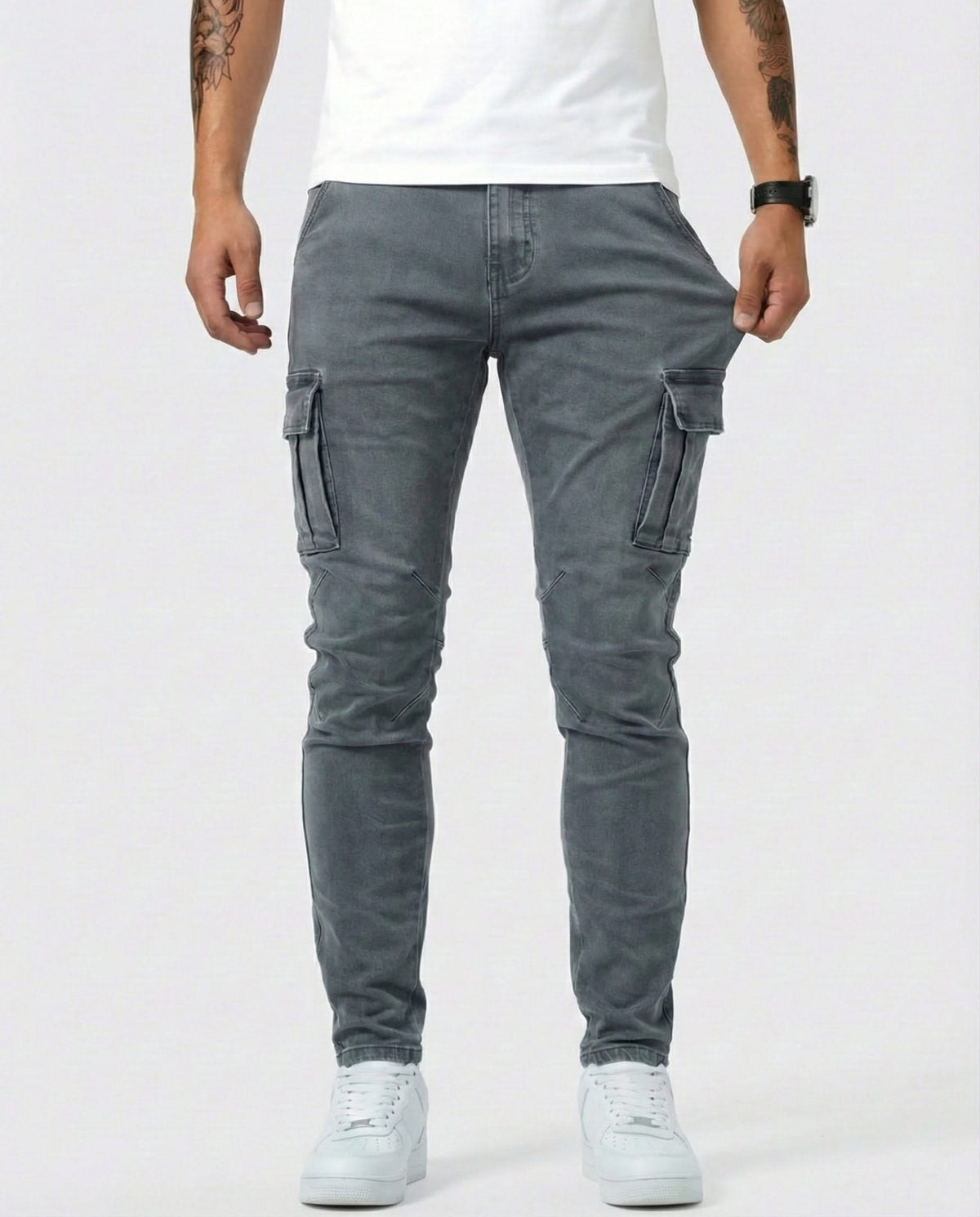 BEAUMONT | Slim-cut trousers with stretch fit