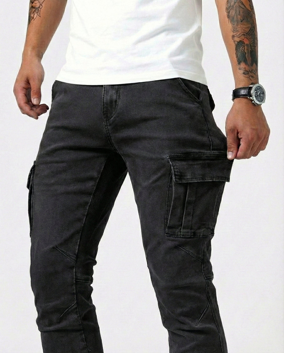 BEAUMONT | Slim-cut trousers with stretch fit