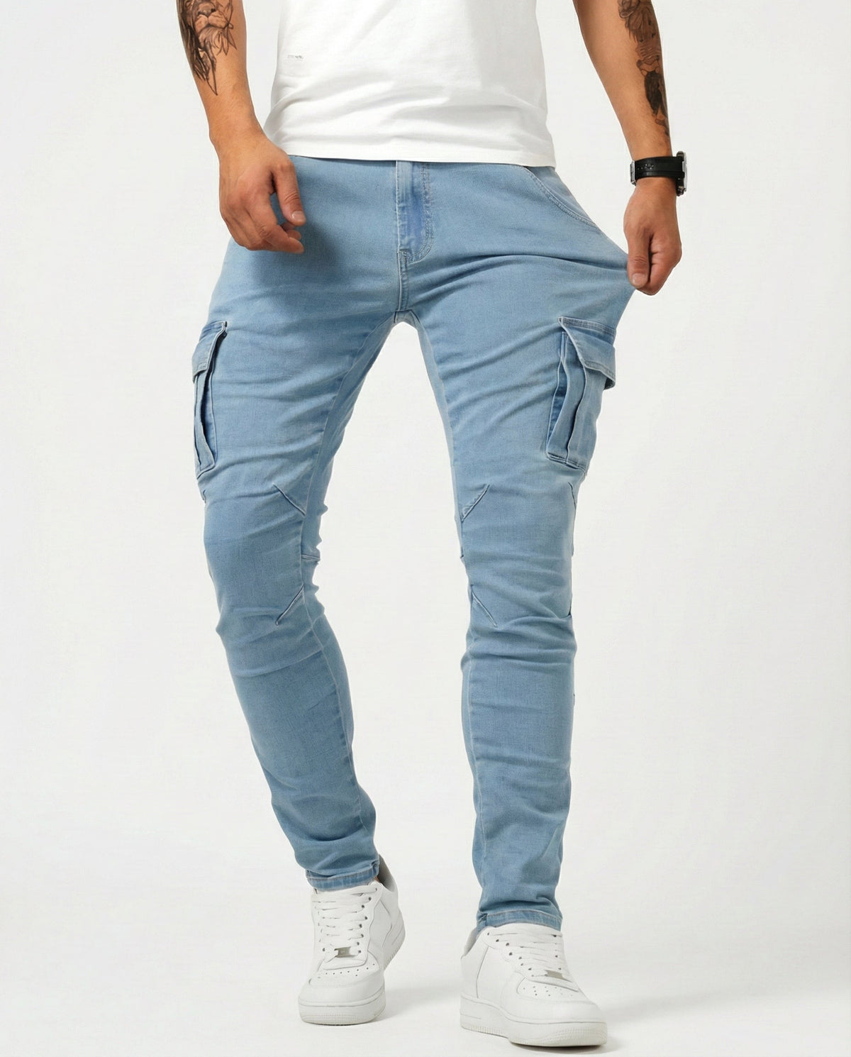 BEAUMONT | Slim-cut trousers with stretch fit