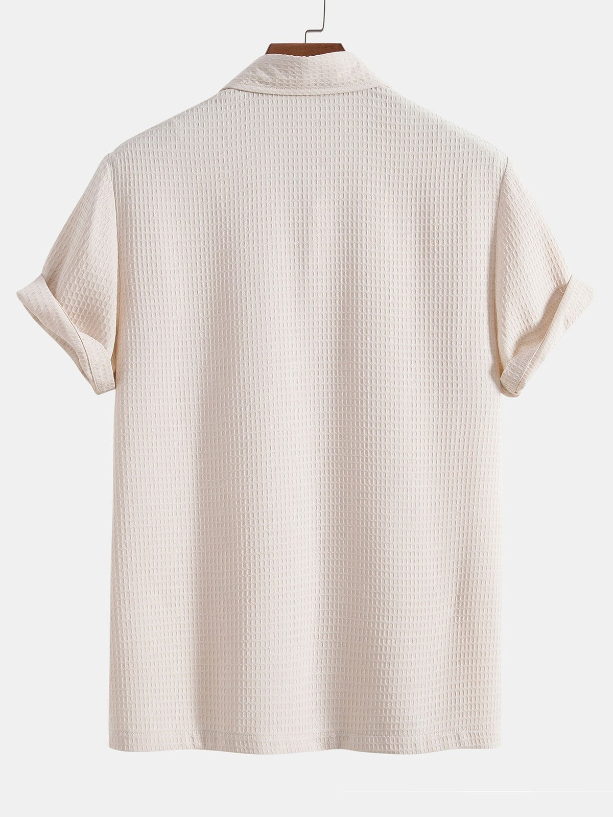 WILLIAM | Polo and shorts set with waffle knit