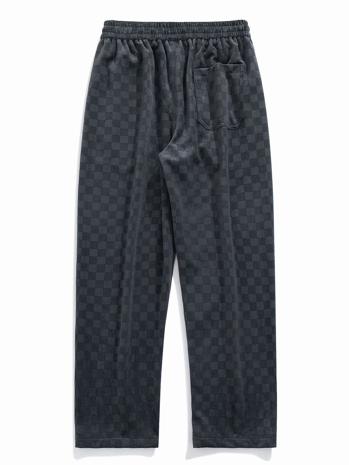 ROSE | Straight-leg trousers with check print