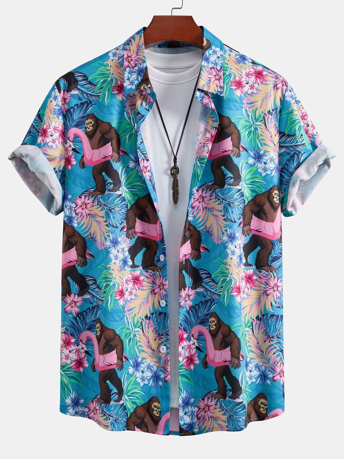 PHOEBE | Shirt and shorts set with all-over print