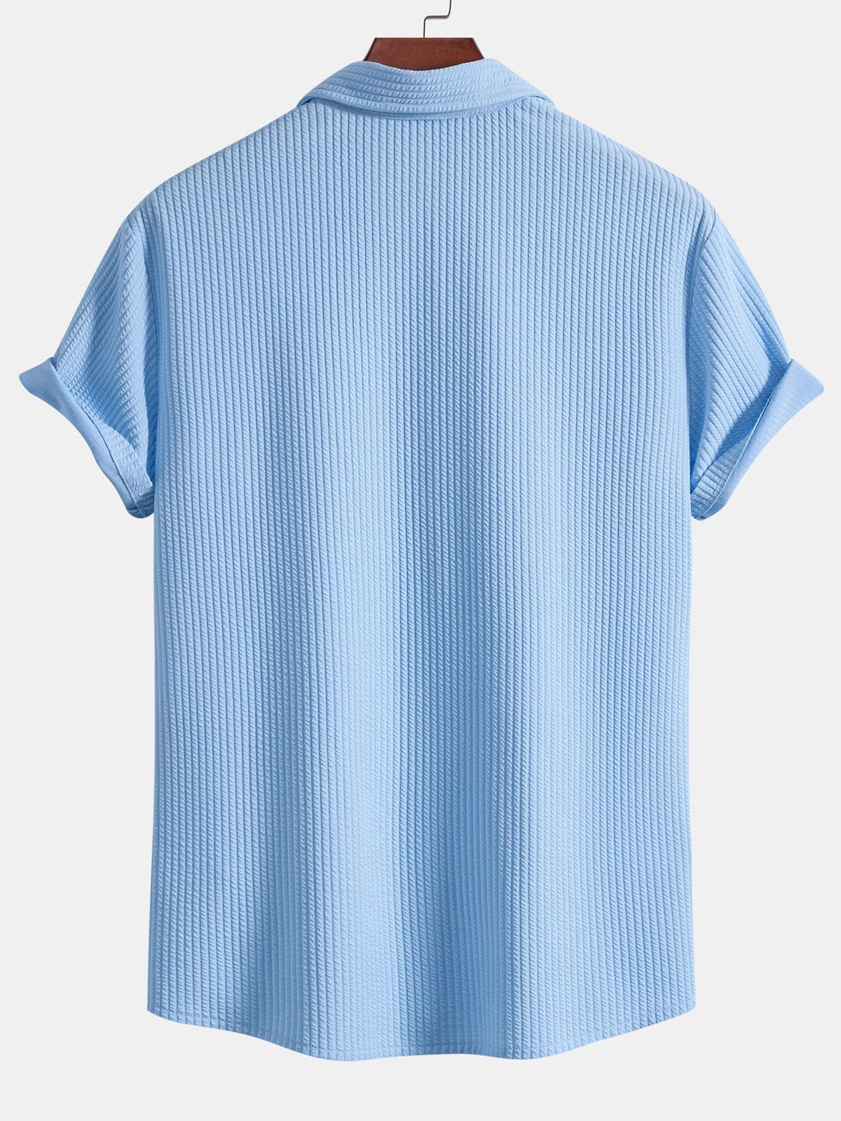 FREDDIE | Muscle-fit shirt with ribbed texture