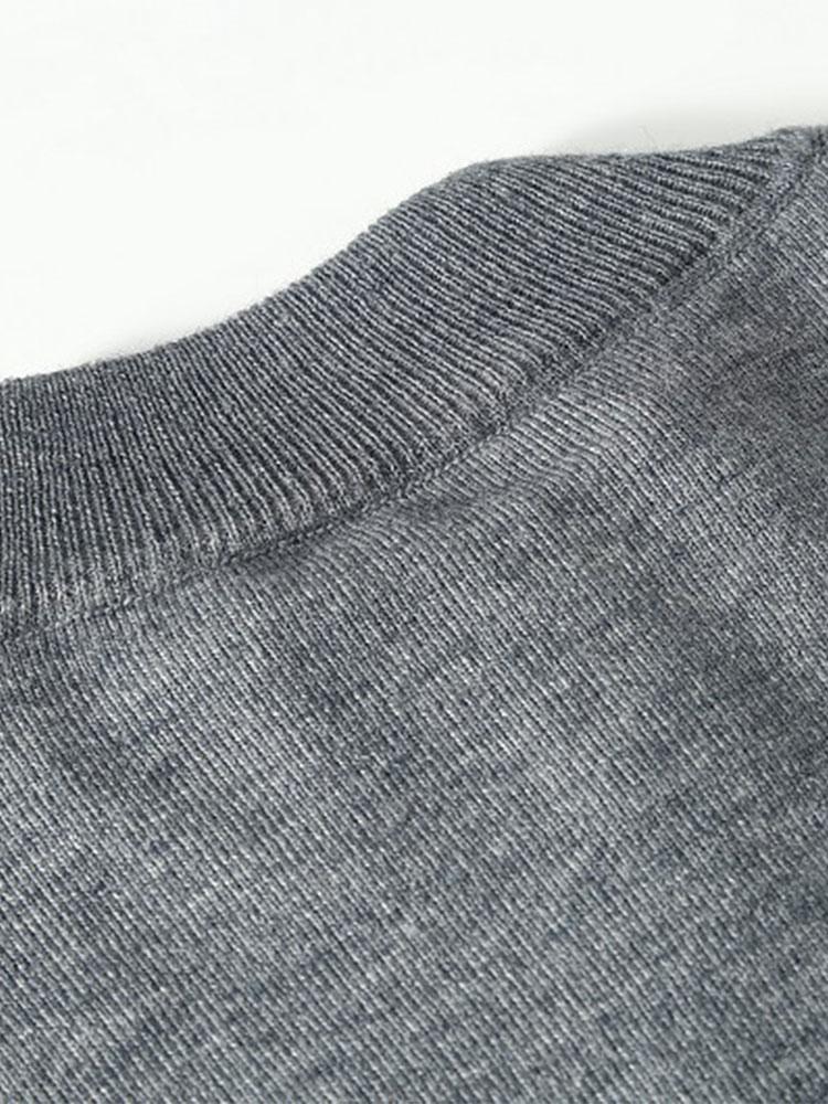 EDWARD | Sweater with quarter-zip and diamond knit