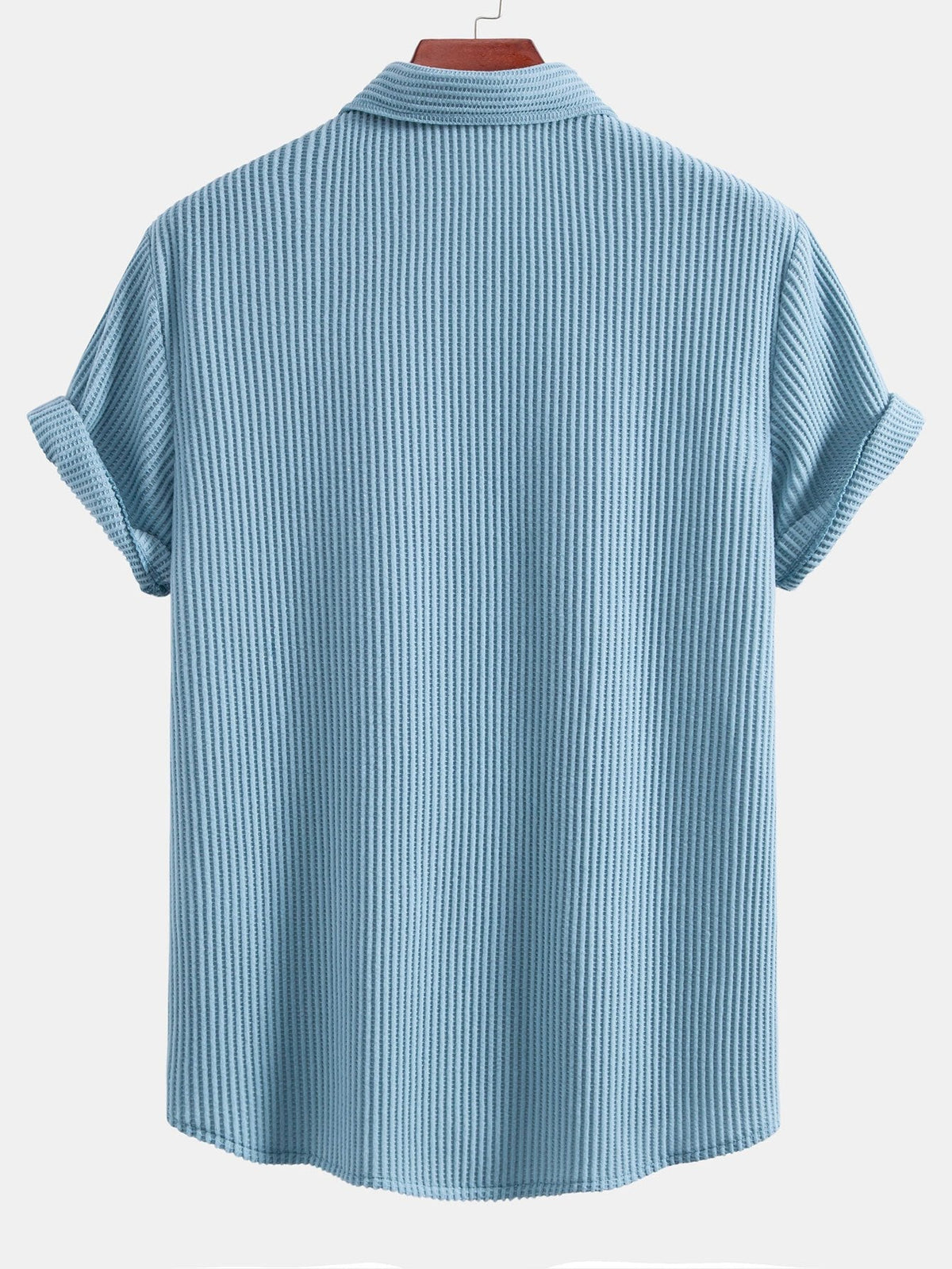JACK | Waffle-knit shirt with button front