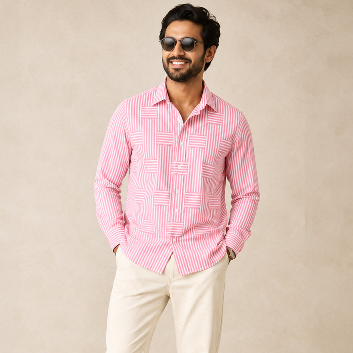 ARCHIE | Shirt with stripe pattern