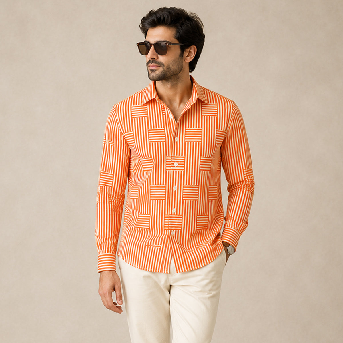 ARCHIE | Shirt with stripe pattern