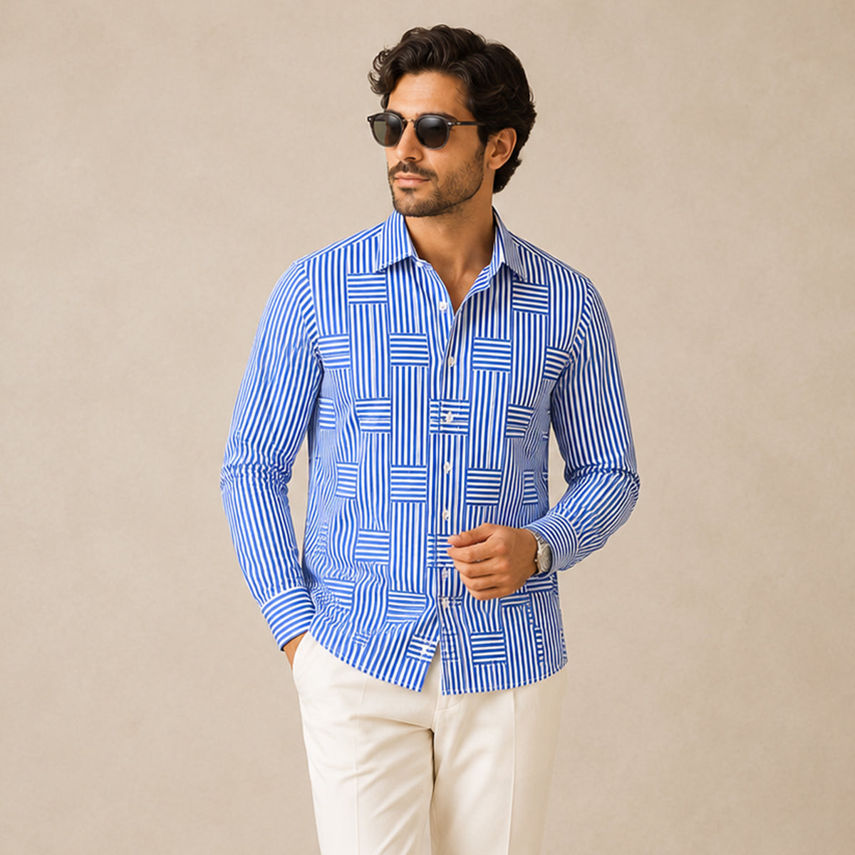 ARCHIE | Shirt with stripe pattern