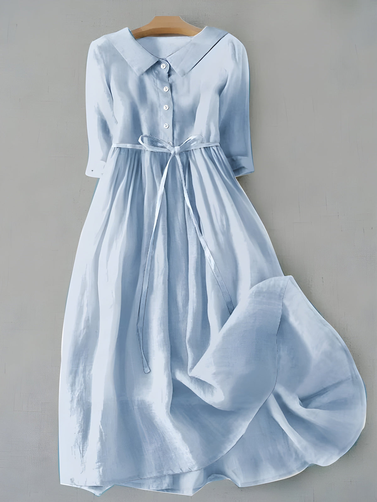 GRACE | Midi dress with lace-up waist