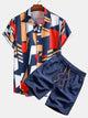 ARTHUR | Shirt and shorts set with all-over print