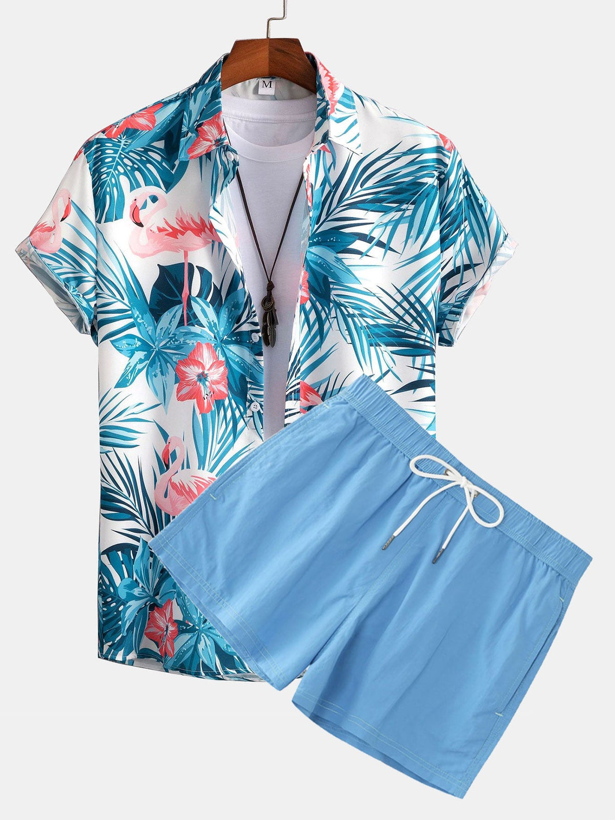 ROSE | Set with flamingo print