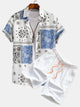LILY | Set with paisley print shorts