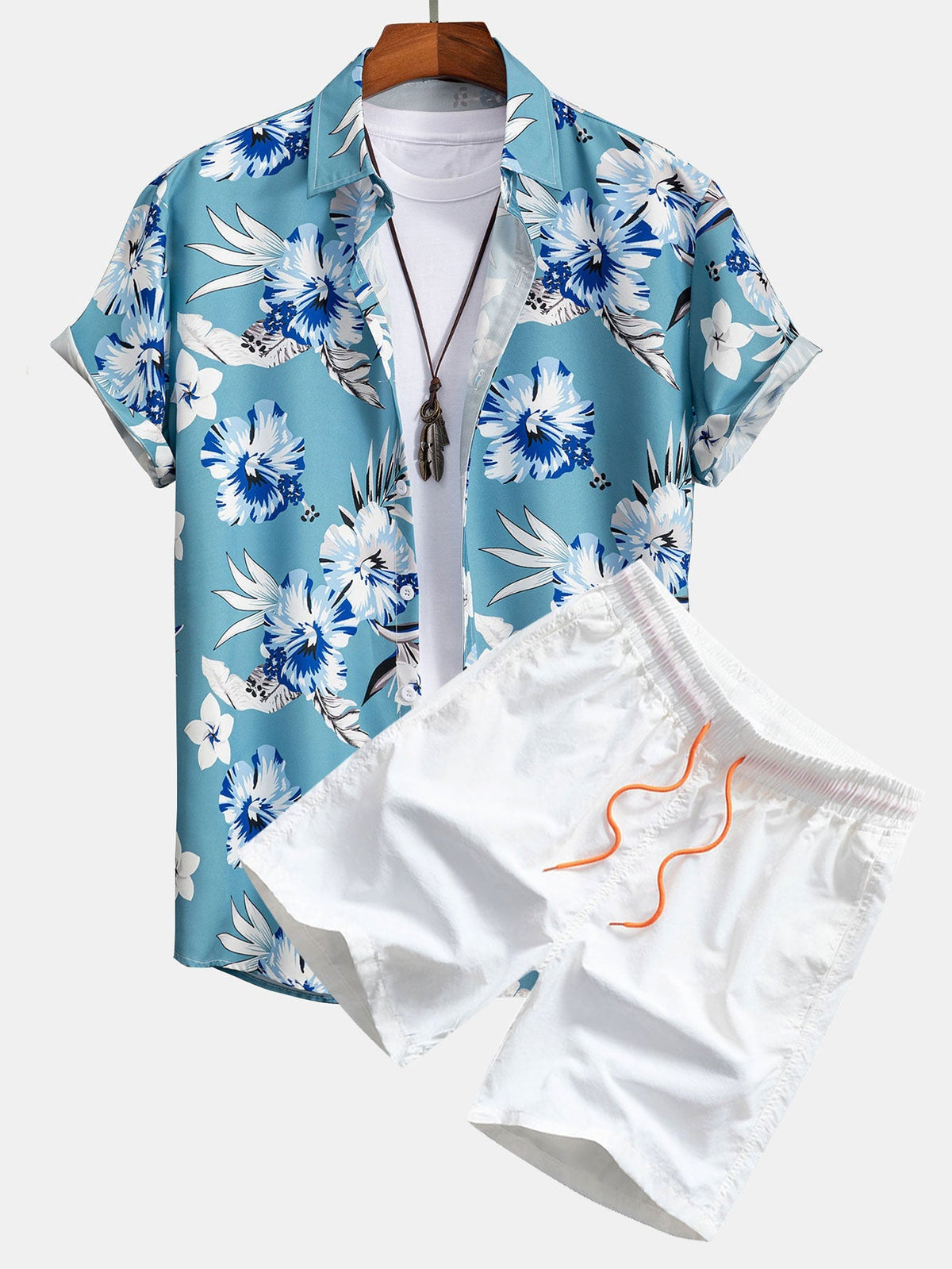 FREYA | Set with floral shirt and shorts