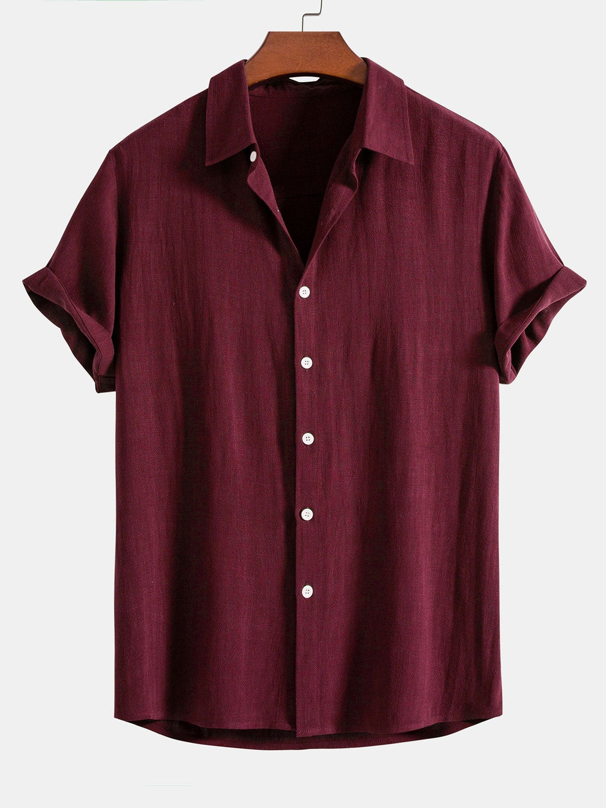 TEDDY | Button shirt with linen-blend weave