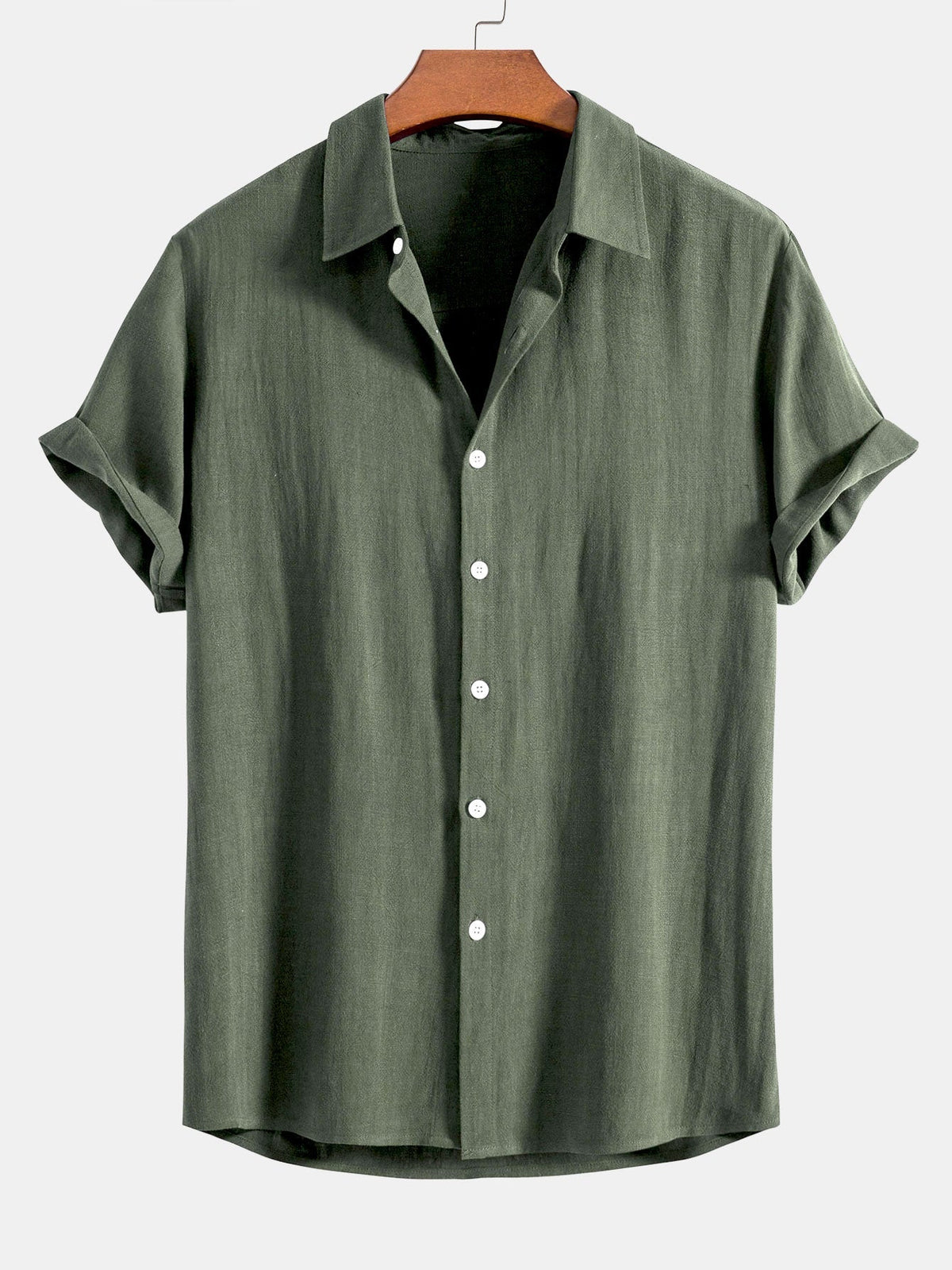 TEDDY | Button shirt with linen-blend weave