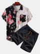 ESME | Set with floral shirt and shorts