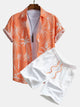 FLORENCE | Shirt & shorts set with all-over print